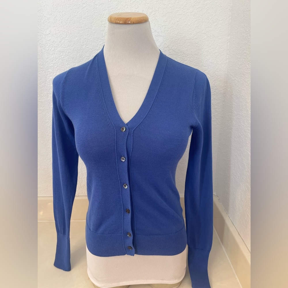 Banana Republic Button Cardigan, Blue XS